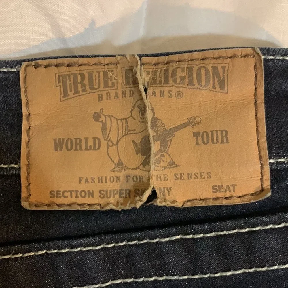 True Religion Super Skinny Size 27 Black